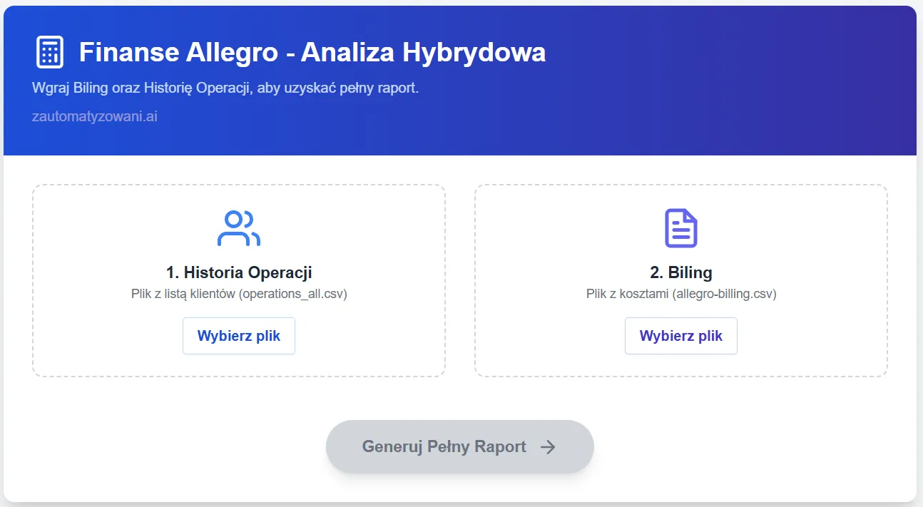 Allegro Finance Hybrid Analyzer